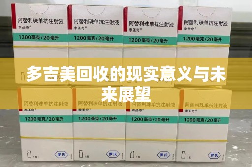 江门多吉美回收的现实意义与未来展望